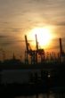 Industrie trifft Abendsonne: Romatik im Hamburger Hafen 2